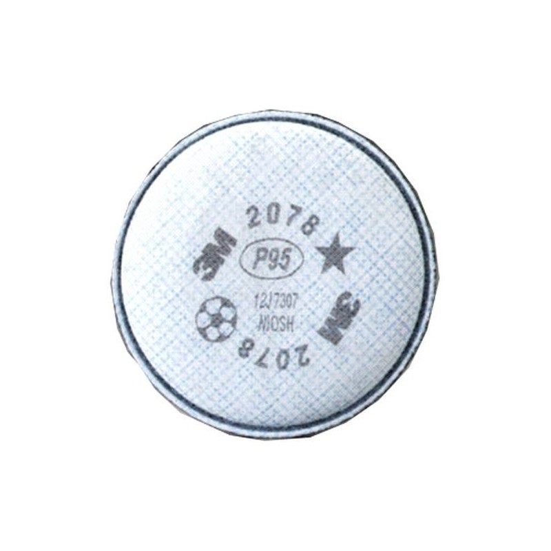 3M P95 filter for half & full facepiece respirators series 6000, 7500 & Ultimate FX. NIOSH approved. 2 units.