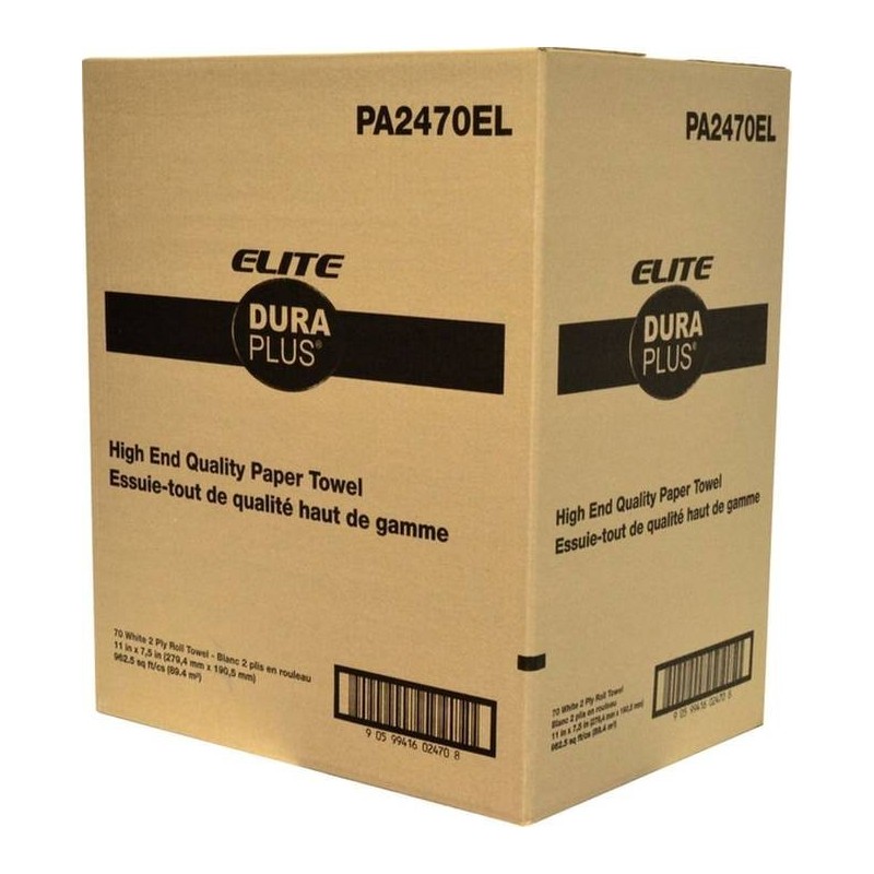 White Swan towel, 2 ply tissues, 24 rolls per box.