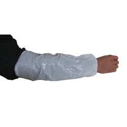 White 18 in. polyéthylene sleeves, bt/2000 pairs