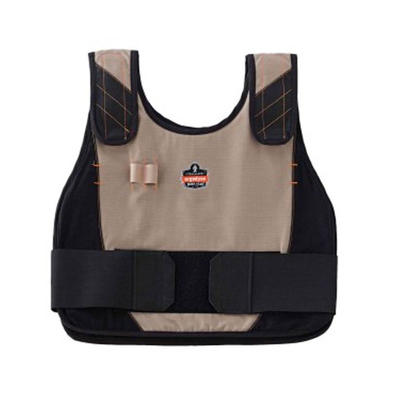Vest change of state, for environments with intense heat.