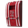 Manual fire alarm pull station, classic wall-mounted model with single-stage activation.