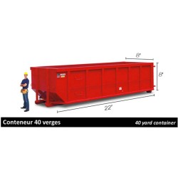 Liner bag for waste containers of 40 yd³/1080 ft³  25'x8'x8' Sold per unit Ideal for asbestos or soiled dirt transportation