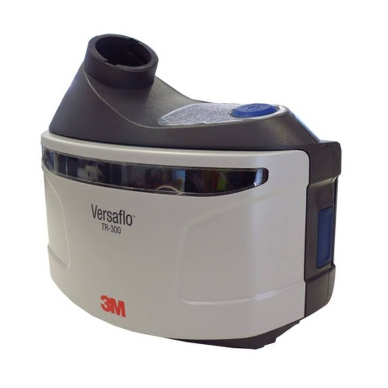 3M Versaflo unit for protection by powered air purifying respirator (PAPR). Filter cover and airflow indcator included.
