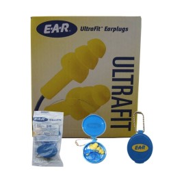 Earplug ULTRAFIT  with cord and case, 25 db bt/50