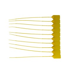 Coloured plastic tamper seals for fire extinguishers, package of 500