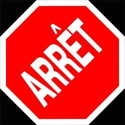 Panneau du brigadier scolaire à double face ARRÊT / LENTEMENT, 12 pouces x 12 pouces.