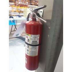 Crochet mural pour extincteur portatif 5 lb à poudre ABC ou au CO2