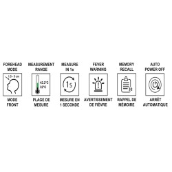Infrared thermometerbattery included.
