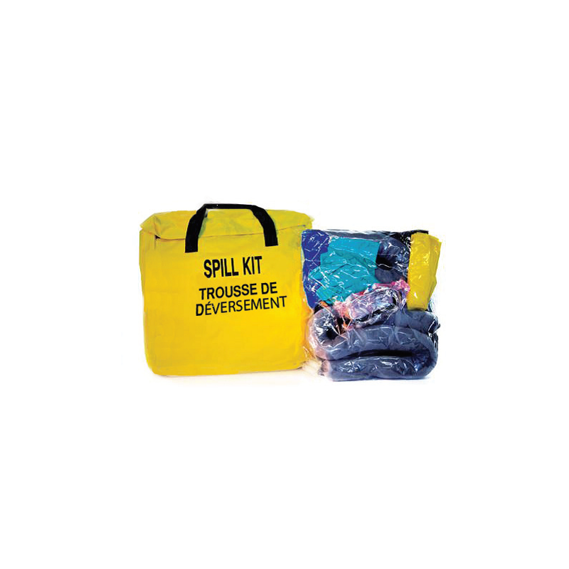 Compact universal spill kit for trucks.