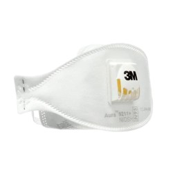 3M 9211, N95 particulate respirator with Cool Flow™ valve. Protects from solids & non-oily liquids. Sold per box, 10 units/box
