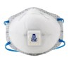 Masque P95 de 3M modèle 8576 avec soupape Cool Flow™ contre particules huileuses & gaz acides. Vendu par boite de 10 unités.