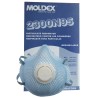 Masque respiratoire N95 avec soupape de Moldex contre particules solides, liquides & sans huile. Vendu par boite de 10 unités