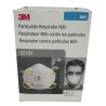 Masque respiratoire N95 avec valve de 3M. Efficace contre particules solides & liquides sans huile. Vendu par boite de 10 unités