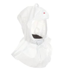 Cagoule blanche de rechange compatible avec l’arceau de tête RS950 pour protection respiratoire de série S par 3M. Taille unique