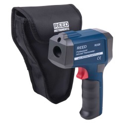 Infrared thermometer measures -32 to 800 degrees Celsius