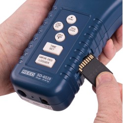 Force gauge/data logger to measure tension & compression. Capacity: 20kg. Includes different heads, a hook adapter & tote bag.