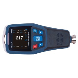 Coating Thickness Gauge for ferrous (F) and non-ferrous (NF) metal substrates.