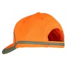Casquette haute visibilité orange 100 % polyestère