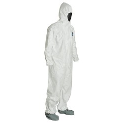 Disposable TYVEK400 coverall with hood and boot, box/25 unit