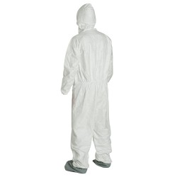 Disposable TYVEK400 coverall with hood and boot, box/25 unit