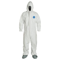 Disposable TYVEK400 coverall with hood and boot, box/25 unit