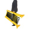 Expandable safety barrier, 11 1/2 feet (3.5 m), made of yellow polypropylene.