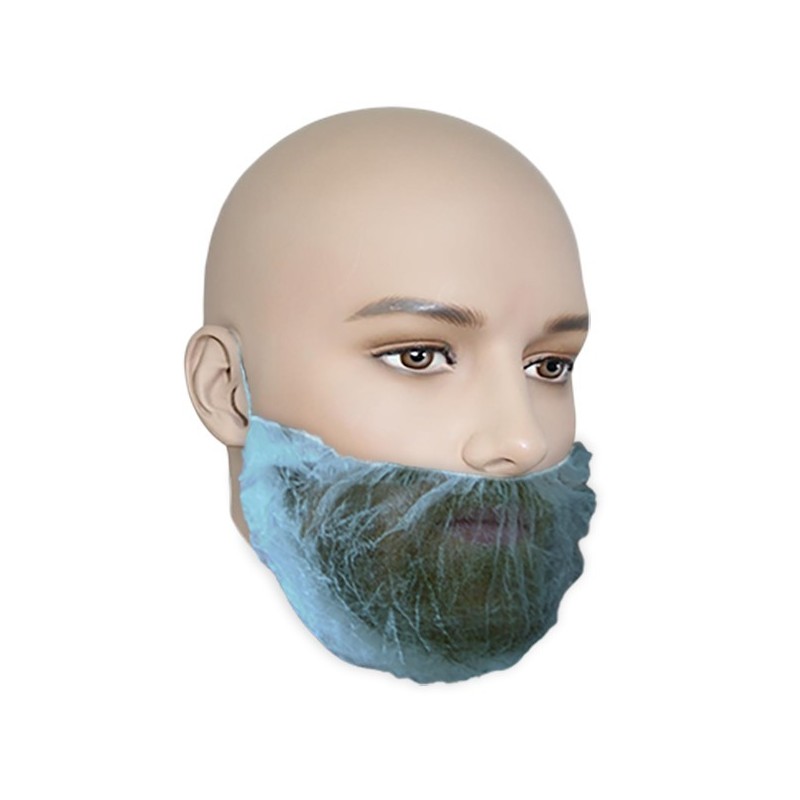 Blue beard net, 100 units.