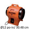 Allegro 12" diameter axial fan with molded polyethylene shell without ducting