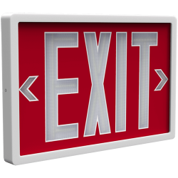 Waterproof emergency "Exit" light with tritium