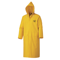 PVC yellow flame resistant rain coat - 48"