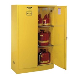 Armoire de 30 gallons US (114 L) pour liquides inflammables, certifiée ULC.