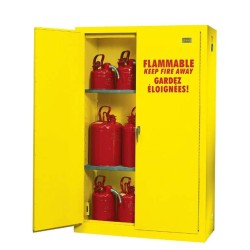 Armoire de 45 gallons US (171 L) pour liquides inflammables, conforme ULC
