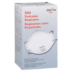 Masque respiratoire N95, de zenith. Efficace contre particules solides & liquides non huileuses