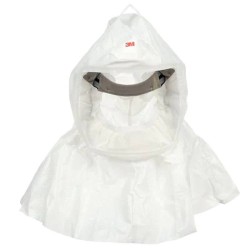 3M complete Versaflo powered air purifying respirator (PAPR) kit for pharmaceutical and health facilities. Hood facepiece.