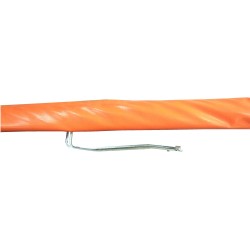 Civière pliante en deux, 206 x 55 x 14 cm (81 x 21.5 x 5.5 po).