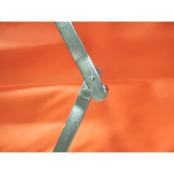 Civière pliante en deux, 206 x 55 x 14 cm (81 x 21.5 x 5.5 po).