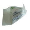 Disposable CPR facial shield with valve.