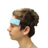 Blue sponge sweat catcher headband with black elastic, 25 pack