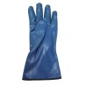 Cotton flannel nitrile gloves with hand roughened finish, 11" long. Sold by pair, choice of sizes.