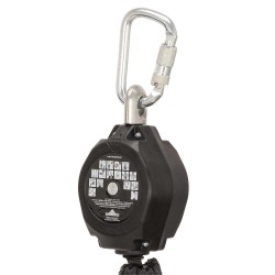 Sangle rétractable à bord d'attaque de12 pi modèle SRL-80302-12LE de Peakworks 1 mousqueton à bague rotative et Dyneema