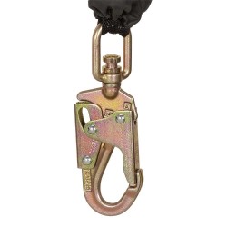 Ligne de vie à bord d'attaque de 10 pi modèle SRL-73302-10LE de Peakworks câble acier galvanisé