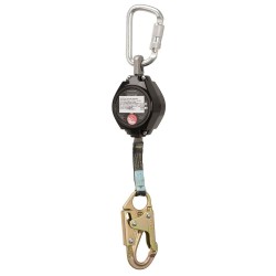 Ligne de vie autorétractable Arc flash de 6 pi modèle SRL-76105-6LEAR de Peakworks 1 mousqueton à bague rotative