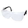 3M OX protective eyewear with DX anti-fog treated clear polycarbonate lens for over-the-glass coverage for prescription glasses.