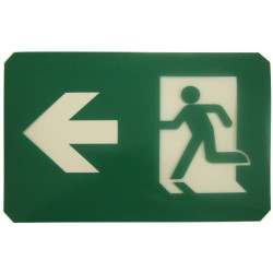 Luminaire au tritium 15 ans avec pictogramme running man