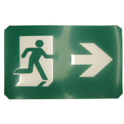 Luminaire au tritium 15 ans avec pictogramme running man