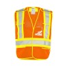 Veste de circulation orange fluo économique, taille unique classe 2 niveau 2, sans poches