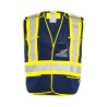 Economical high-visibility orange safety vest, one size class 2 level 2, without pockets