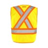 Economical high-visibility orange safety vest, one size class 2 level 2, without pockets