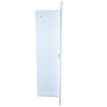 Recessed cabinet for fire hose of 75 to 100 ft and fire extinguisher of 5 or 10 lb, white