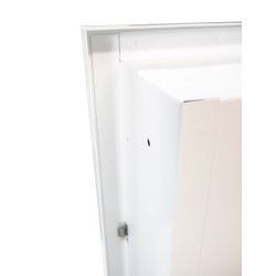 Cabinet semi-encastré pour extincteurs à poudre de 5 lbs, pré-peint en blanc